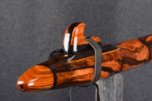 Mun Ebony Burl Native American Flute, Minor, Bass A-3, #T4B